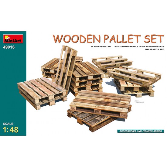 1/48 Wooden Pallet Set (20pcs)