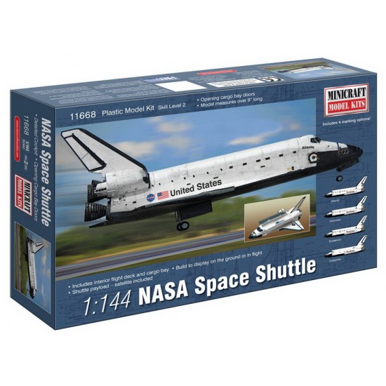 1/144 NASA Space Shuttle (with decals for Endeavou, Discovery, Atlantis & Enterprise)