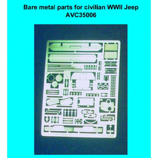 1/35 WWII Civilian Jeep Detail Set (bare metal parts)