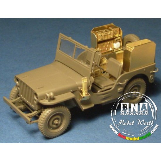 1/35 WWII SCR-193 US Radio Photoetch Set for Jeep (for Tamiya,Italeri,Revell)