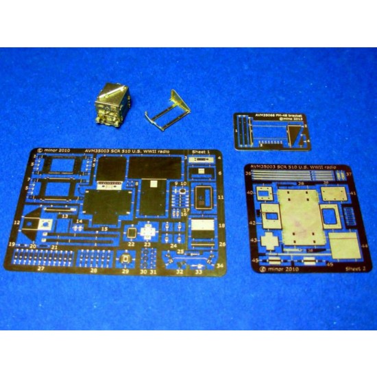 1/35 SCR-510 + FM-48 Bracket for US Halftracks