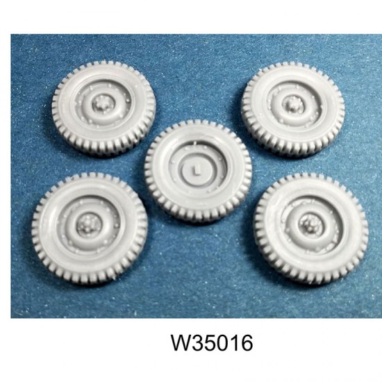 1/35 Jeep Wheels 6.00x16 Military Pattern for Meng kits