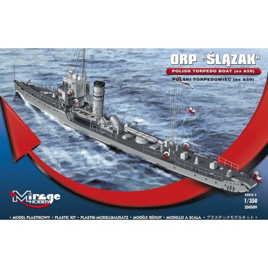 1/350 Polish Orp Slazak Torpedo Boat (ex A59)