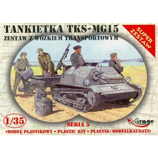 1/35 TANKETTE TKS-MG15 with Trailer