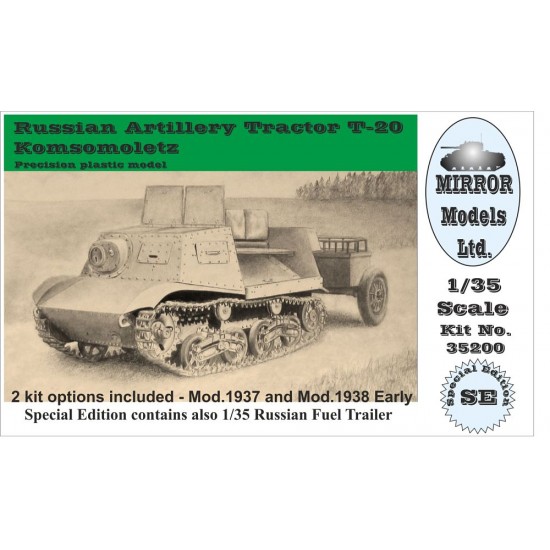 1/35 Russian Artillery Tractor T20 Komsomolets [Special Edition] (incl. Fuel Trailer)