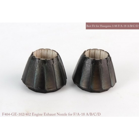 1/48 F/A-18 A/B/C/D GE Exhaust Nozzle Set for Hasegawa kits (Closed)