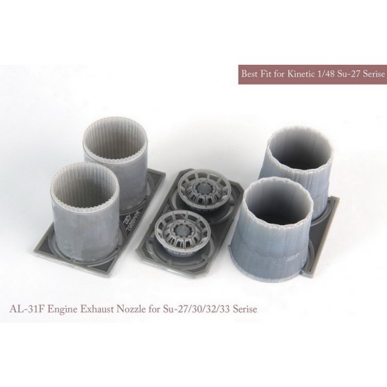 1/48 [SE] SU-27/30/33 Exhaust Nozzle & After Burner set (opened) for HobbyBoss kits