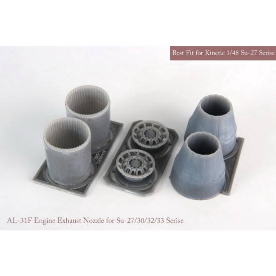1/48 [SE] SU-27/30/33 Exhaust Nozzle & After Burner set (closed) for Kinetic kits