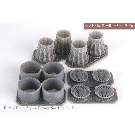 1/48 [SE] B-1B GE Exhaust Nozzle & After Burner set (closed) for Revell kits