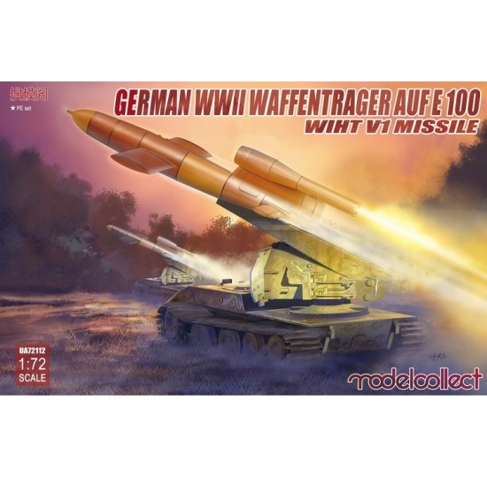 1/72 German E-100 Panzer Weapon Carrier w/V1 Missile Launcher