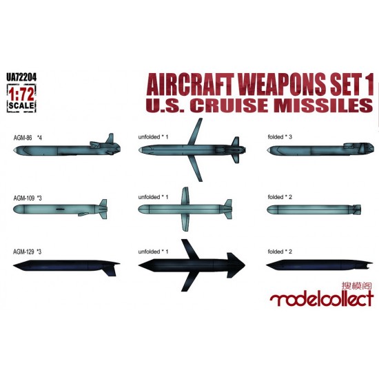 1/72 Aircraft Weapons Set Vol.1 - US Cruise Missiles
