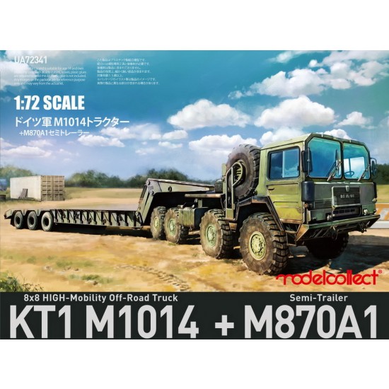 1/72 German MAN KAT1M1014 8x8 HIGH-Mobility Off-road Truck w/M870A1 Semi-trailer