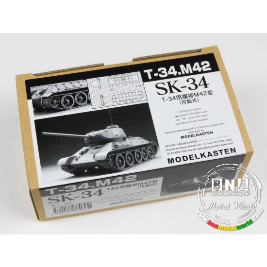 Workable Track Set for 1/35 WWII Soviet T-34 M42 Tank