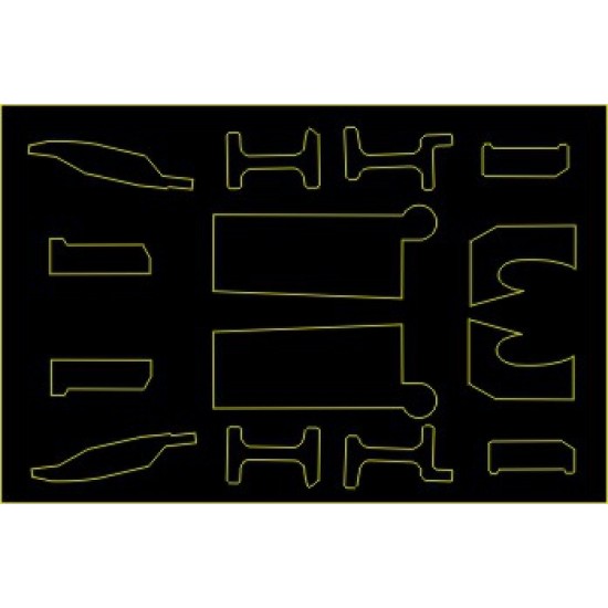 1/48 F-16A/B/C/D Strengthening Vinyl Plates