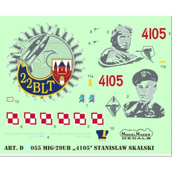 1/32 MiG-29UB (4105) Stanislaw Skalski (decal)