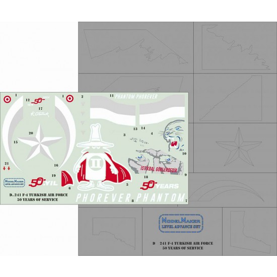 1/48 F-4 Turkish AF 50 Years of Service Decals