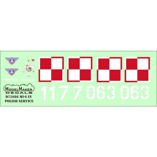1/72 Mi-6 In Polish Service Decals