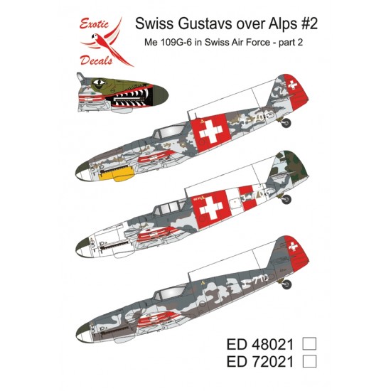 1/48 Swiss Gustavs over Alps #2 - Me 109G-6 in Swiss AF - part 2 (decal)