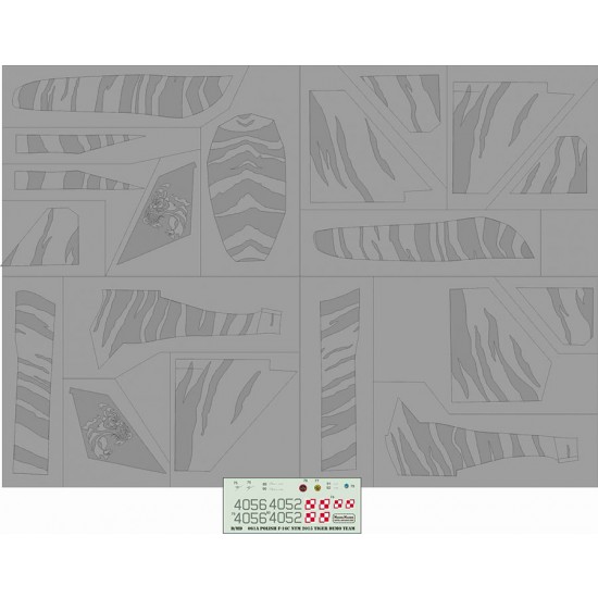 1/32 Polish F-16C Nato Tiger Meet 2015 - Tiger Demo Team Masks and Decals Set