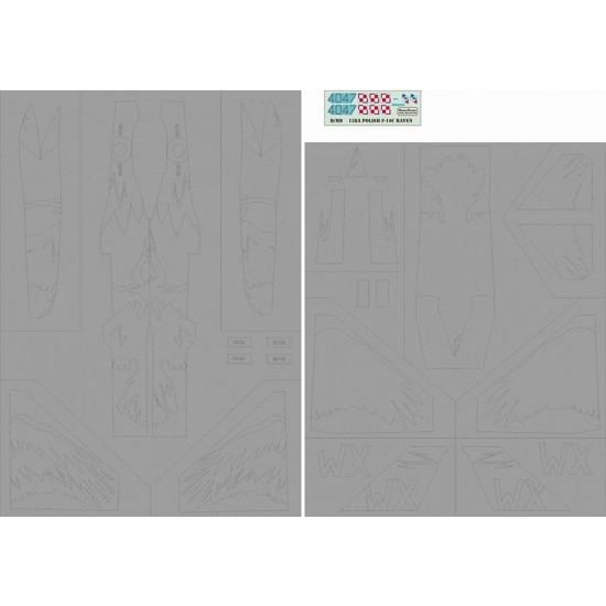 1/72 Polish F-16C - Raven - Refresched Masks and Decals Set