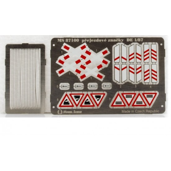 HO Scale German Railway Crossing Signs