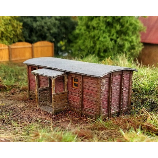 N Scale Garden Cottage - Old Wagon