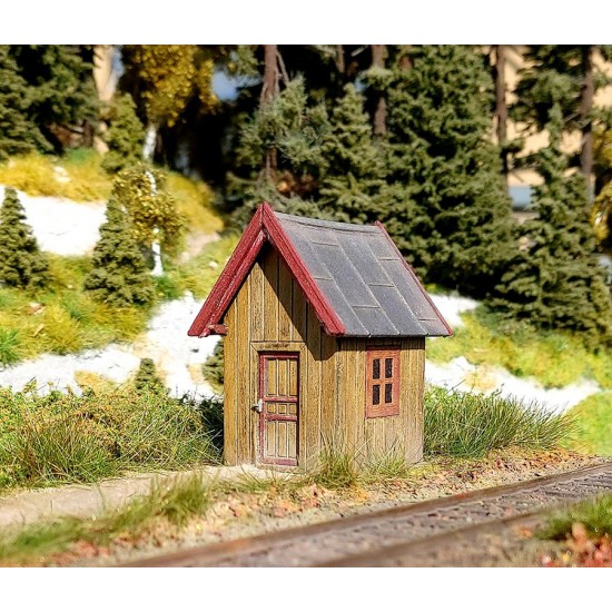 HO Scale 1/87 Switch-men's Shed (laser-cut cardboard and wood kit)