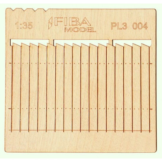 1/32, 1/35 Wooden Fence Type - 4 (laser cut, 2 sheets)