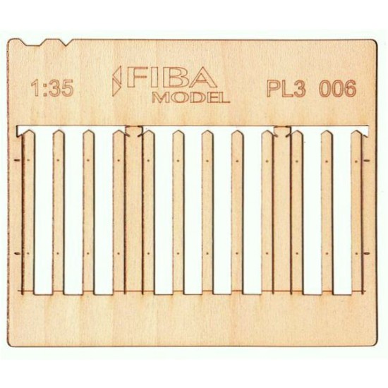 1/32, 1/35 Wooden Fence Type - 6 (laser cut, 2 sheets)