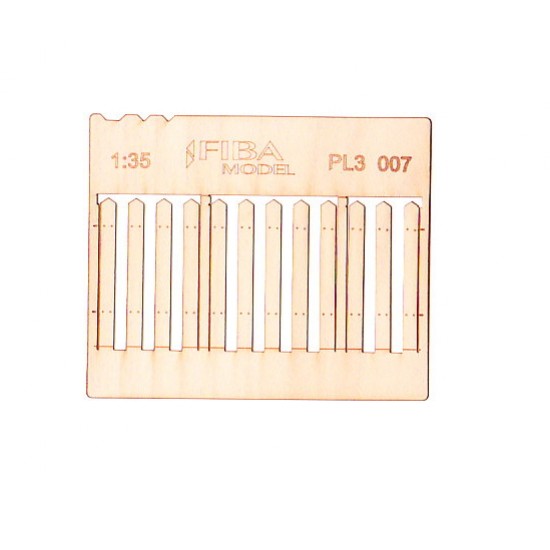 1/32, 1/35 Wooden Fence Type - 7 (laser cut, 2 sheets)