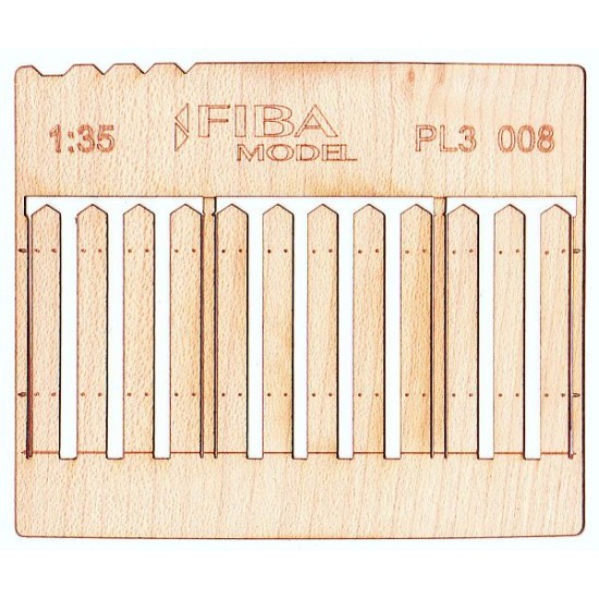 1/32, 1/35 Wooden Fence Type - 8 (laser cut, 2 sheets)