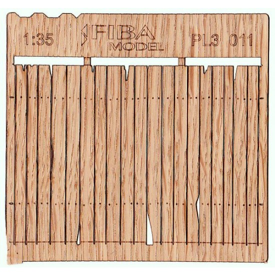 1/32, 1/35 Wooden Fence Type - 11 (laser cut, 2 sheets)
