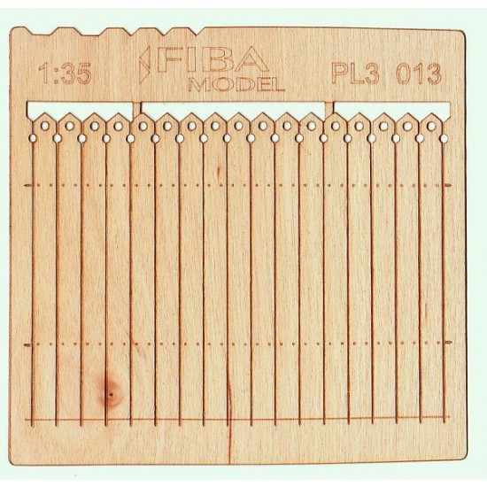 1/32, 1/35 Wooden Fence Type - 13 (laser cut, 2 sheets)