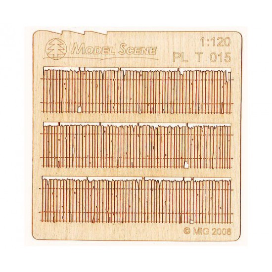 1/120 Wooden Fence Rotten Type 15