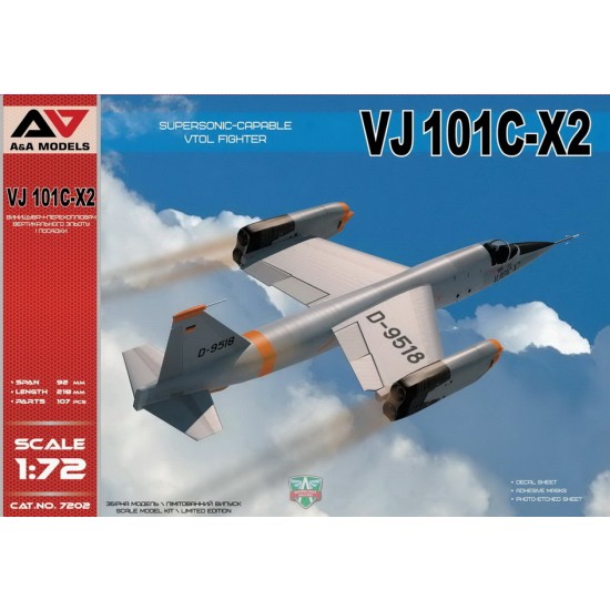 1/72 EWR VJ 101C-X2 Supersonic-Capable VTOL Fighter