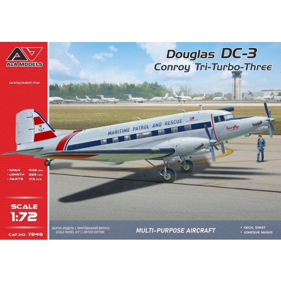 1/72 Conroy Tri-Turbo-3 (DC-3 Trimotor)