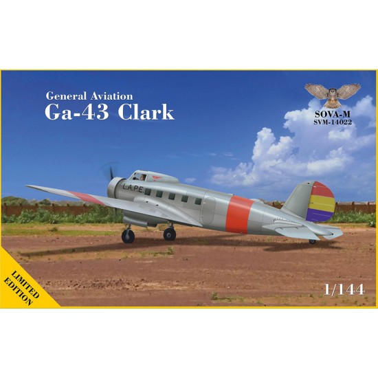 1/144 General Aviation GA-43 Clark Passenger Airplane (L.A.P.E. Airline)