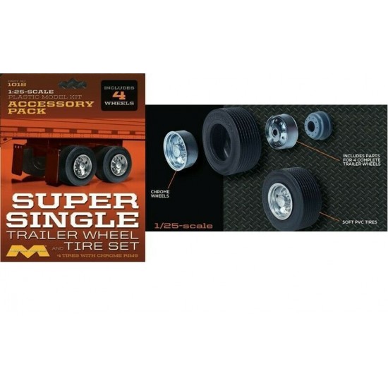 1/25 Super Single Trailer Wheels & Tyres