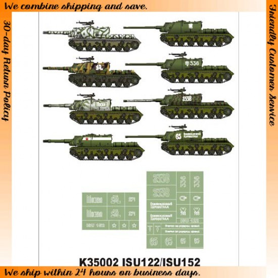 1/35 ISU-122/152 Paint Mask for Dragon/Zvezda (Insignia Masks)