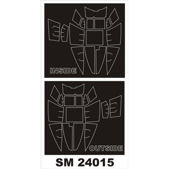 1/24 DH Mosquito Paint Mask for Airfix kit (outside-inside)