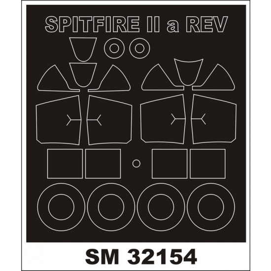 1/32 Supermarine Spitfire Mk.II Paint Mask for Revell kit (outside-inside)