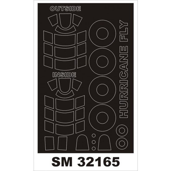 1/32 Hawker Hurricane Mk.IIC Paint Mask for Fly kit (outside-inside)