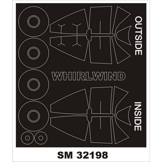 1/32 Westland Whirlwind Mk.I Paint Masking for Special Hobby kit