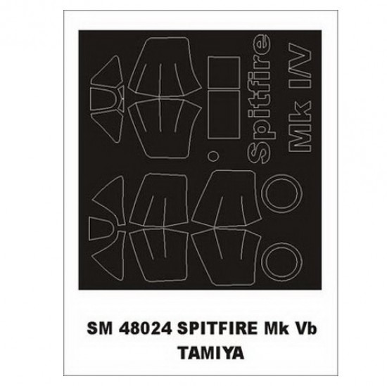 1/48 Spitfire Mk.Vb Paint Mask for Tamiya kit (outside)