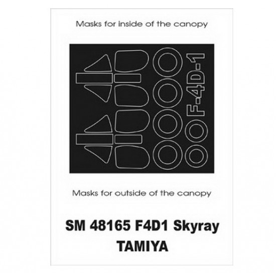 1/48 F4D1 Skyray Paint Mask for Tamiya kit (outside-inside)