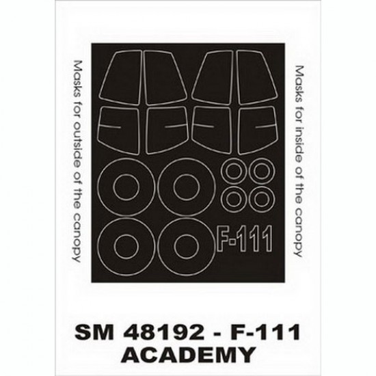 1/48 F-111 Paint Mask for Academy kit (outside-inside)