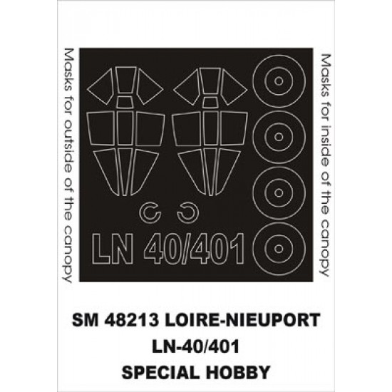 1/48 LN-40/410 Paint Mask for Special Hobby kit (outside-inside)