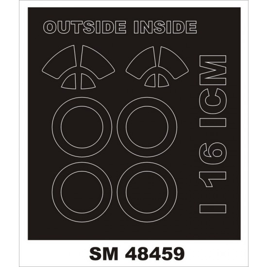 1/48 I-16 Paint Mask for ICM kits (Outside, Inside)