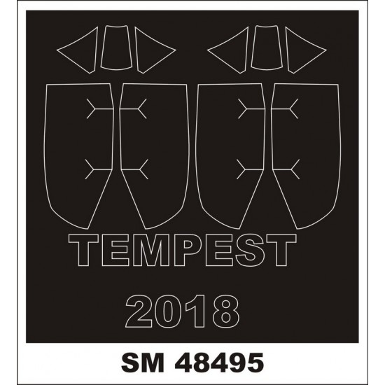 1/48 Tempest V Paint Masks for Eduard Kit (Outside & Inside)