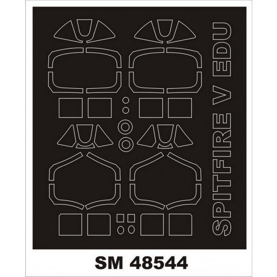 1/48 Supermarine Spitfire V Masking for Eduard kits (outside, inside)